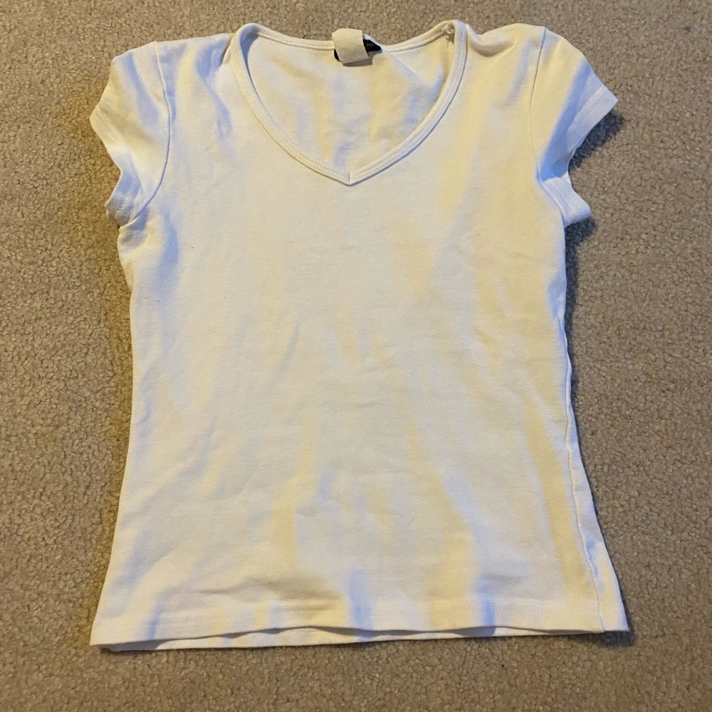 White baby tee top